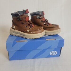 Hey Dude Bradley T Classic Cognac Brown Size C6 Toddler Boots Shoes